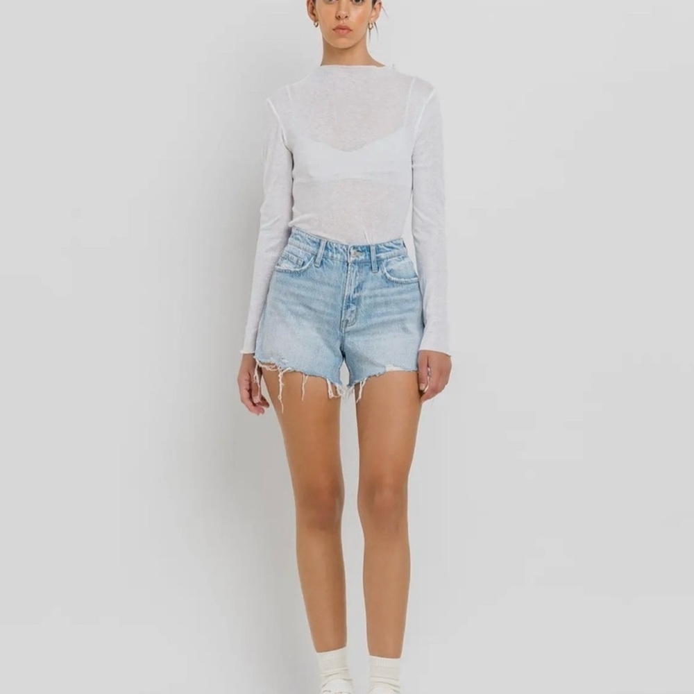 Vervet Distressed High Rise Women's Shorts